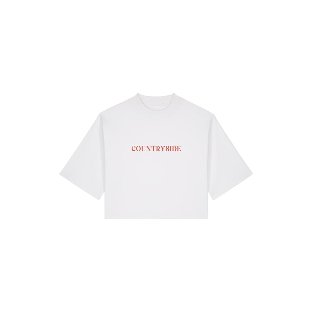 Women's cropped t-shirt EMBROIDERY Countryside